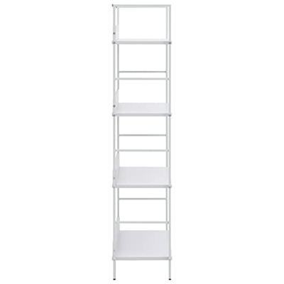 Boekenkast met 4 schappen 60x27,6x124,5 cm bewerkt hout wit