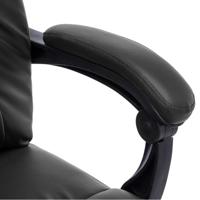 Massage kantoorstoel kunstleer zwart - thumbnail