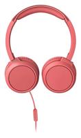 Philips H4105Rd/00 On-Ear-Koptelefoon Met Microfoon (Afstandsbediening In Snoer, Opvouwbaar Design, Schuine Aansluiting, Gewatteerde Hoofdband, Geluidsisolatie) Rood - 2020/2021 Model - thumbnail