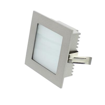 Lumiko muur inbouw armatuur afgesloten met diffuus glas 2,5W WarmWit XPG LED klemko