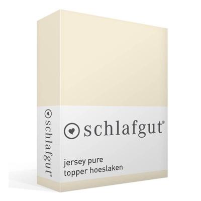 Schlafgut Schlafgut Pure Jersey Topper Hoeslaken L - 140x200 - 160x220 132 Yellow Light