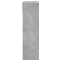 Schoenenkast 60x34x116 cm bewerkt hout betongrijs - thumbnail