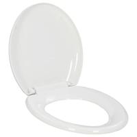 VidaXL Toiletbril soft-close met quick-release ontwerp wit - thumbnail