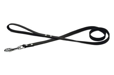 Hondenriem van leer 130cm x 16mm zwart Hondenriem van leer 130cm x 16mm zwart