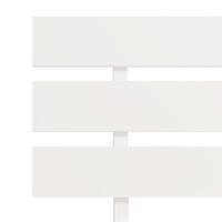 Bedframe massief grenenhout wit 100x200 cm - thumbnail