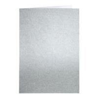 Correspondentiekaart Papicolor dubbel 105x148mm metallic zilver pak à 6 stuks - thumbnail