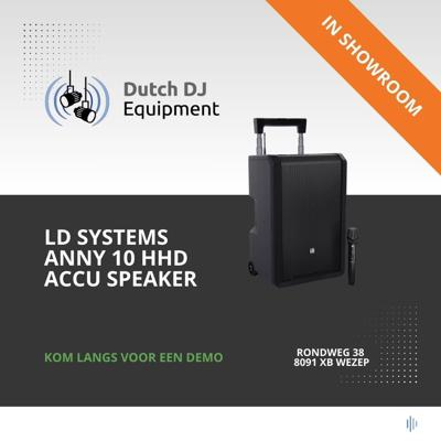 LD Systems ANNY 10 HHD B5 mobiele accu speaker met draadloze microfoon LD Systems ANNY 10 HHD B5 mobiele accu speaker met draadloze microfoon