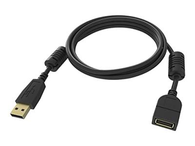 Vision TC-2MUSBEXT-BL USB-kabel 2 m USB A Zwart