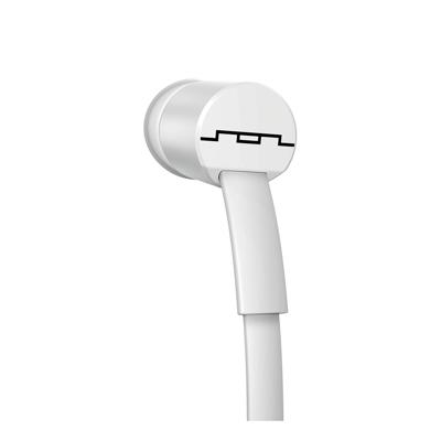 SOL Republic Jax In-ear hoofdtelefoon, geluidsisolerende, draadloze oortelefoon met microfoon + 1-knops bediening, hoogwaardig geluid met krachtige bas, 4 oordopjes maten voor ideale pasvorm, wit