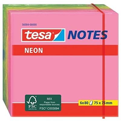 tesa Plaknotitie 56001-00-00 40 mm x 50 mm Pink, Geel, Groen 240 vellen