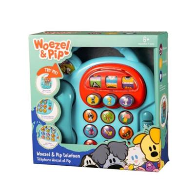 Rubo Toys Woezel en Pip Telefoon met Geluid - thumbnail