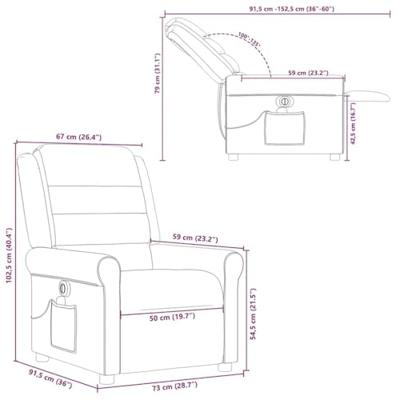 Massagestoel elektrisch verstelbaar stof taupe