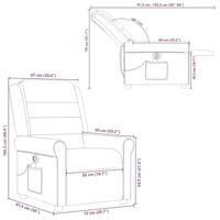 Massagestoel elektrisch verstelbaar stof taupe - thumbnail