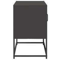 Tv-meubel 68x39x60,5 cm staal zwart - thumbnail