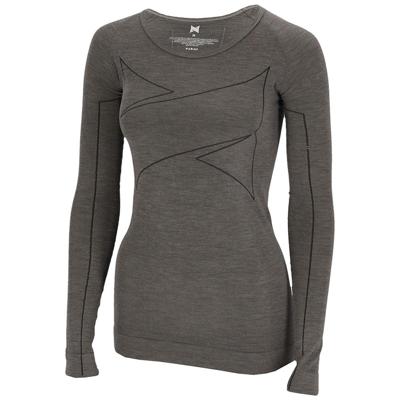Xtreme Thermoshirt Dames Merino Wol Grey Melange-XL