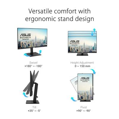 Asus Business VA27UQSB LED-monitor Energielabel F (A - G) 68.6 cm (27 inch) 3840 x 2160 Pixel 16:9 5 ms HDMI, Hoofdtelefoonaansluiting, USB-A 3.2 Gen 1, Asus Business VA27UQSB LED-monitor Energielabel F (A - G) 68.6 cm (27 inch) 3840 x 2160 Pixel 16:9 5 ms HDMI, Hoofdtelefoonaansluiting, USB-A 3.2 Gen 1,