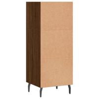 Dressoir 34,5x32,5x90 cm bewerkt hout bruineikenkleurig - thumbnail