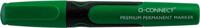 Q-CONNECT Premium permanent marker, 3 mm, ronde punt, groen - thumbnail