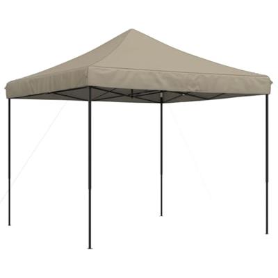 Partytent inklapbaar pop-up 292x292x315 cm taupe - thumbnail