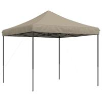 Partytent inklapbaar pop-up 292x292x315 cm taupe - thumbnail