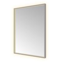 Hotbath &More Mirrors Square LED Badkamerspiegel - Rechthoek - 80 x 60 cm - Geborsteld Gunmetal - thumbnail