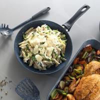 Russell Hobbs Aluminium Nightfall Collection Blue Marble (Braadpan, 30 cm) - thumbnail