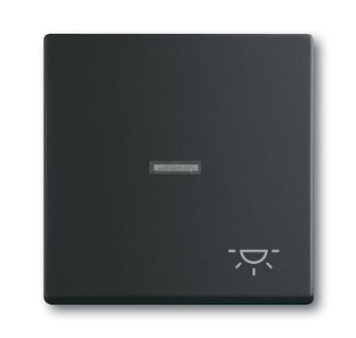 Busch-Jaeger 2CKA001751A3045 Wipschakelaar licht Afdekking Busch-axcent, Future lineair Diepzwart (RAL 9005), Zwart 1 stuk(s)