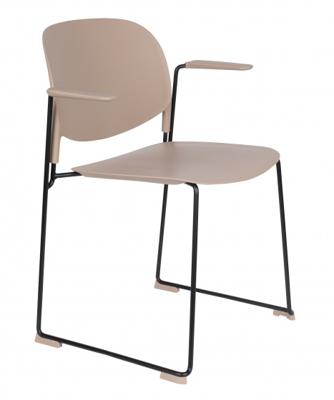 ZILT Eetkamerstoel Simon met armleuning - Beige ZILT Eetkamerstoel Simon met armleuning - Beige