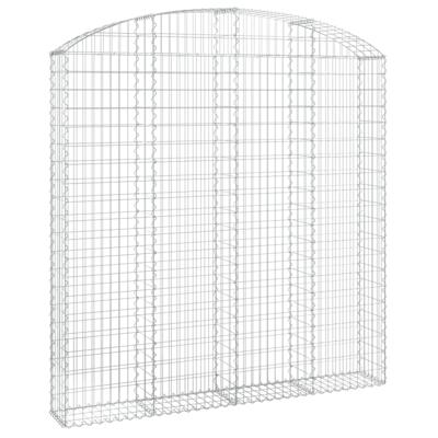 Schanskorf gewelfd 200x30x200/220 cm gegalvaniseerd ijzer