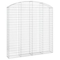 Schanskorf gewelfd 200x30x200/220 cm gegalvaniseerd ijzer - thumbnail