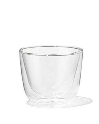 HEMA Mok 180ml borosilicaatglas dubbelwandig (transparant)