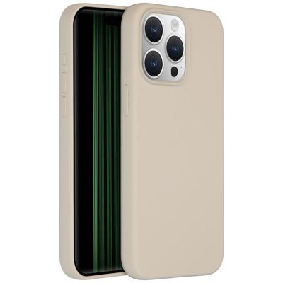 Accezz Liquid Silicone Backcover met MagSafe iPhone 15 Pro Max Telefoonhoesje Grijs