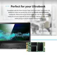Transcend 430S 1 TB SATA M.2 SSD 2242 harde schijf M.2 SATA 6 Gb/s Retail TS1TMTS430S - thumbnail