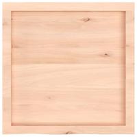 Tafelblad 60x60x6 cm onbehandeld massief eikenhout - thumbnail