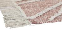 Tapijt DKD Home Decor Roze Terra cotta Wit Franjes Stads (160 x 230 x 1 cm) - thumbnail