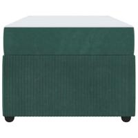 Bedframe met matras met matras Donkergroen 90 x 200 cm Fluweel - thumbnail