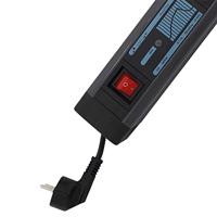 REV 0015462513 Stekkerdoos met schakelaar 4-voudig Zwart Randaarde stekker 1 stuk(s) - thumbnail