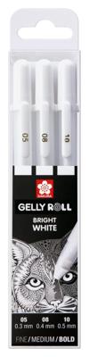 Sakura roller Gelly Roll basic white 3 stuks, 05/08/10# Sakura roller Gelly Roll basic white 3 stuks, 05/08/10#