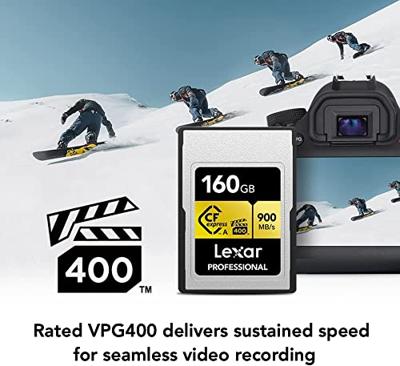 Lexar Pro Gold 160GB CFexpress Type A VPG400 - R900/W800 MB/s - thumbnail