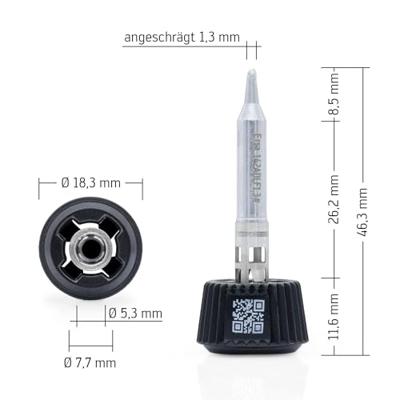 Ersa 0142ADLF13/SB Soldeerpunt Schuin Grootte soldeerpunt 1.30 mm Inhoud: 1 stuk(s)