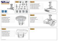 Neomounts BEAMER-C80WHITE Beamer-plafondbeugel Kantelbaar, Draaibaar Afstand vloer-plafond (max.): 15 cm Wit - thumbnail