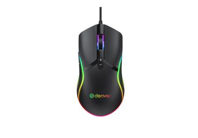Denver Optische gaming muis bedraad USB RGB licht zwart - 9510055 Denver Optische gaming muis bedraad USB RGB licht zwart - 9510055