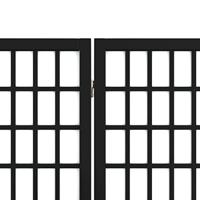 Kamerscherm inklapbaar 5 panelen Japanse stijl 200x170 cm zwart - thumbnail