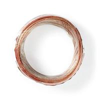 Speaker-Kabel | 2x 0,75 mm2 | 15,0 m | Folieverpakking | Transparant - thumbnail