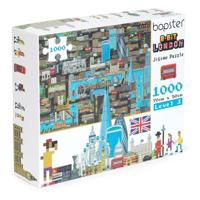 8-Bit Pixel Puzzle London Level 3 1000 Pieces - thumbnail