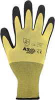 Asatex Handschoen | maat 10 geel/zwart | EN 388 PSA-categorie II | nylon met natuurlatex | 12 paar - 3750/10 - 3750/10 - thumbnail