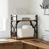 VidaXL Printerstand oud hout 40 x 20 x 40 cm bewerkt hout - thumbnail