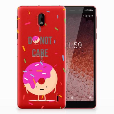 Nokia 1 Plus | Siliconen Case | Donut Roze