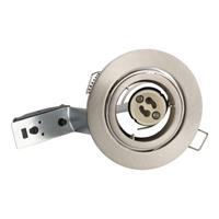 Bailey inbouwspot - GU10 - 230V - 80mm - zwenkbaar - geborsteld aluminium - incl. montageset - thumbnail