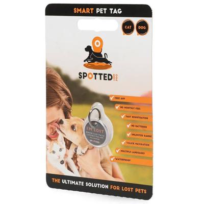Halsband penning Spotted Dog, zwart-wit, Maat: M Halsband penning Spotted Dog, zwart-wit, Maat: M